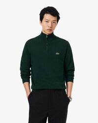 Pullover in cotone a collo alto con zip