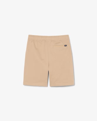Shorts chino in twill di cotone elasticizzato