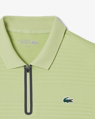 Polo tennis Ultra Dry elasticizzata in jacquard
