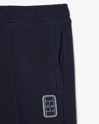 Pantaloni della tuta in piqu&eacute; con stemma