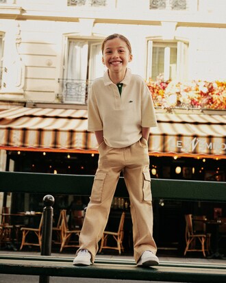 Polo oversize in piqu&eacute;   