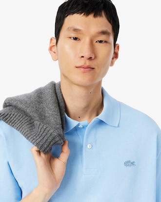 Polo in piqu&eacute; pesante loose fit
