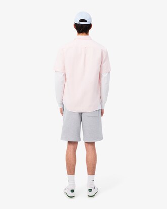 Shorts in tessuto felpato