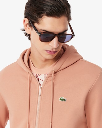 Felpa con cappuccio in pile con zip