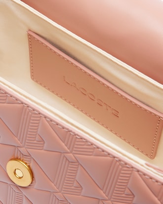 Borsa a spalla in pelle goffrata Maheki