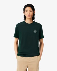 T-shirt in jersey di cotone con stemma tennis
