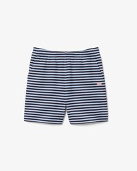 Shorts regular fit in cotone a righe