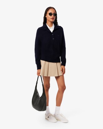 Borsa hobo in pelle pieno fiore City Court