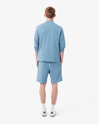 Shorts in tessuto felpato con striscia con logo regular fit