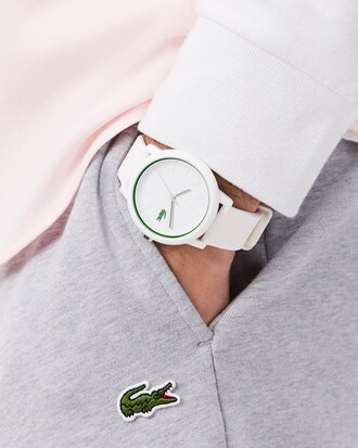 Orologio da uomo Lacoste.12.12 con cinturino bianco in silicone
