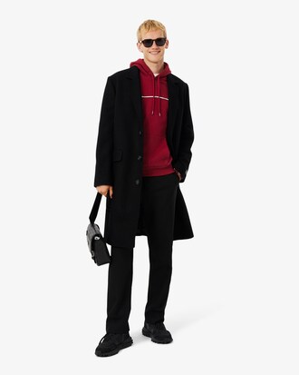 Felpa classic fit a righe con logo