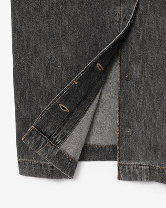 Vestito in denim a maniche corte
