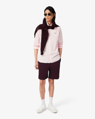Shorts in tessuto felpato