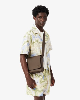 Borsa a tracolla da uomo classica con chiusura a patta