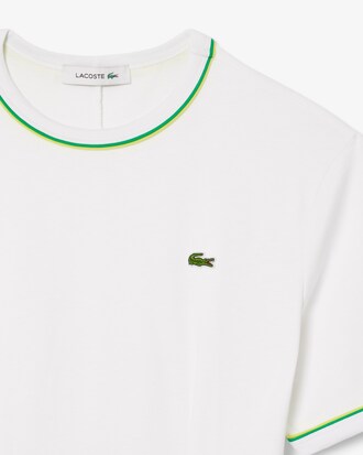 Abito t-shirt in jersey con bordo a contrasto