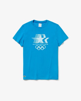 T-shirt da uomo con collo rotondo Olympic Heritage Collection By Lacoste