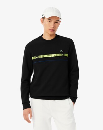 Felpa da tennis a righe con logo