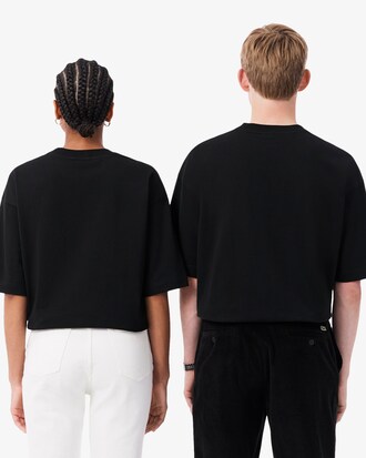 T-shirt loose fit in jersey di cotone pesante