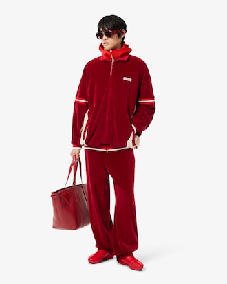 Joggers loose fit in velour Runway