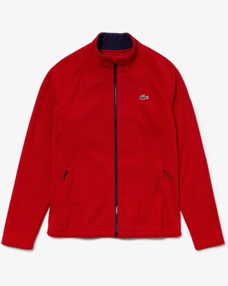 Giacca da uomo con zip in felpa tecnica Lacoste SPORT x Novak Djokovic