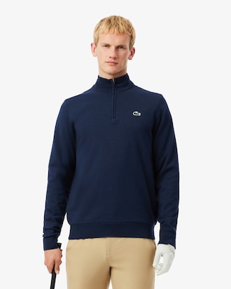 Maglione antivento da golf con zip a un quarto