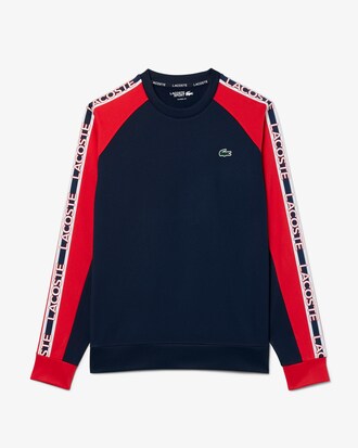 Felpa color block sportiva a righe