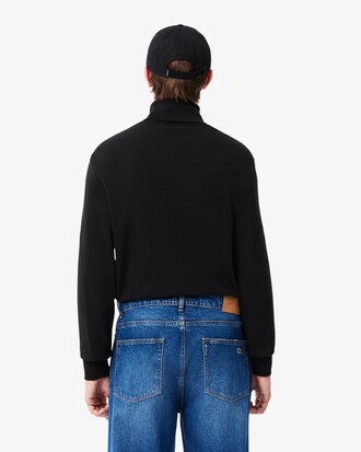 T-shirt con collo alto a maniche lunghe