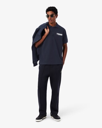 Polo stampata in petit piqu&eacute; classic fit