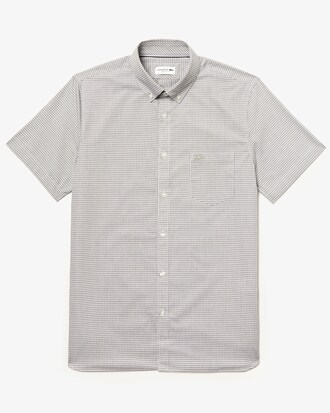 Camicia da uomo in cotone a quadri regular fit