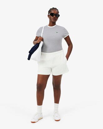 T-shirt in cotone a costine slim fit