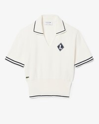 Polo in cotone a coste di produzione francese