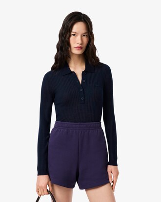 Maglione a collo alto in jersey di lana