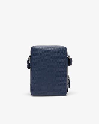 Borsa a spalla in pelle effetto piqu&eacute; Chantaco