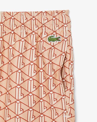 Shorts leggeri con stampa monogramma
