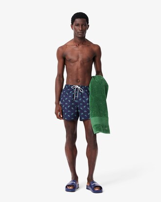 Costume da bagno con coccodrillo stampato