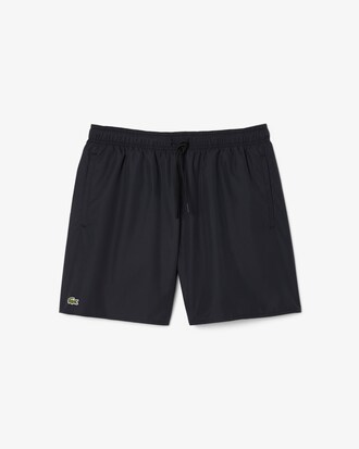 Pantaloncini da bagno monocromatici di lunghezza media
