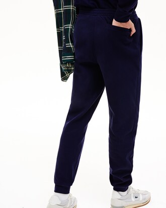 Pantaloni sportivi da uomo in piqu&eacute; felpato con vita elasticizzata