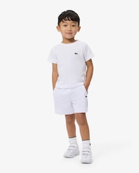 Shorts sportivi in taffet&agrave; a rombi color block