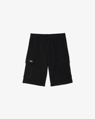 Pantaloni cargo corti in pile