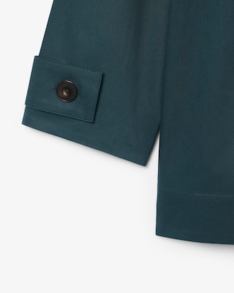 Abito corto oversize in twill Runway