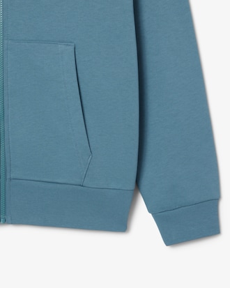 Felpa con cappuccio in pile con zip