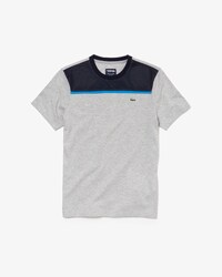 T-shirt da tennis da uomo in cotone ultra leggero con collo rotondo Lacoste SPORT