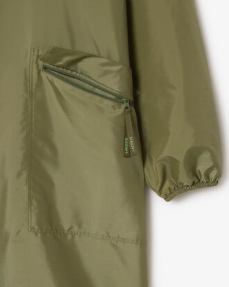 Parka lungo ripiegabile impermeabile