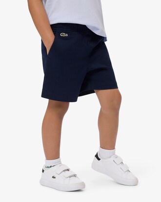 Shorts chino in twill di cotone elasticizzato
