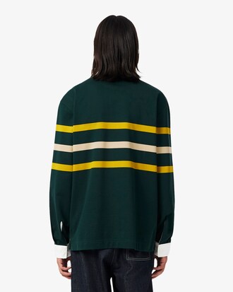 Polo da rugby relaxed fit a righe