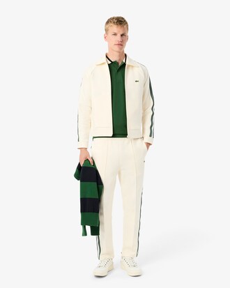 Polo con collo a righe Made in France classic fit