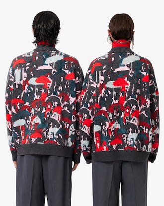 Maglione in misto lana jacquard Runway
