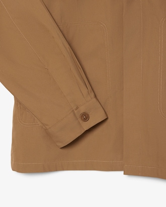 Overshirt in twill di misto cotone