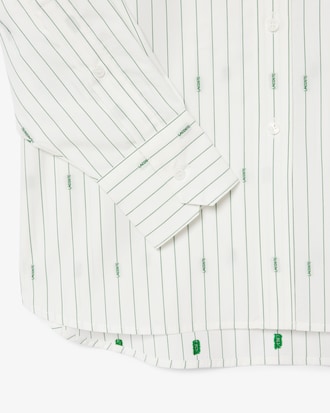Camicia oversize in jacquard a righe