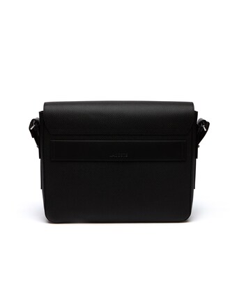 Borsa con patta in pelle piqu&eacute; opaca Chantaco da uomo